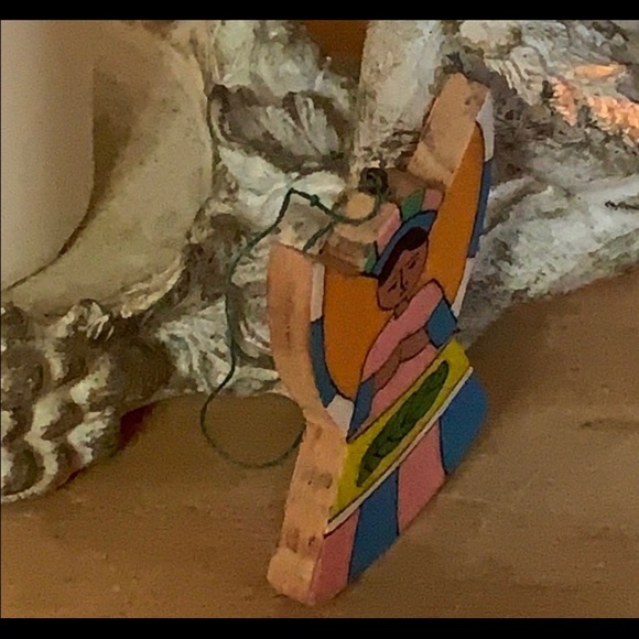 Vintage angel Christmas tree ornament holiday decoration used - Picture 7 of 8